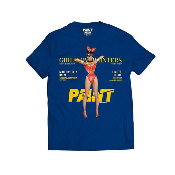 Navy Paint Magazine Tee - Vintage Graphic Print T-Shirt for Men & Women | Casual Streetwear, Urban Fashion, Art Lover Gift
