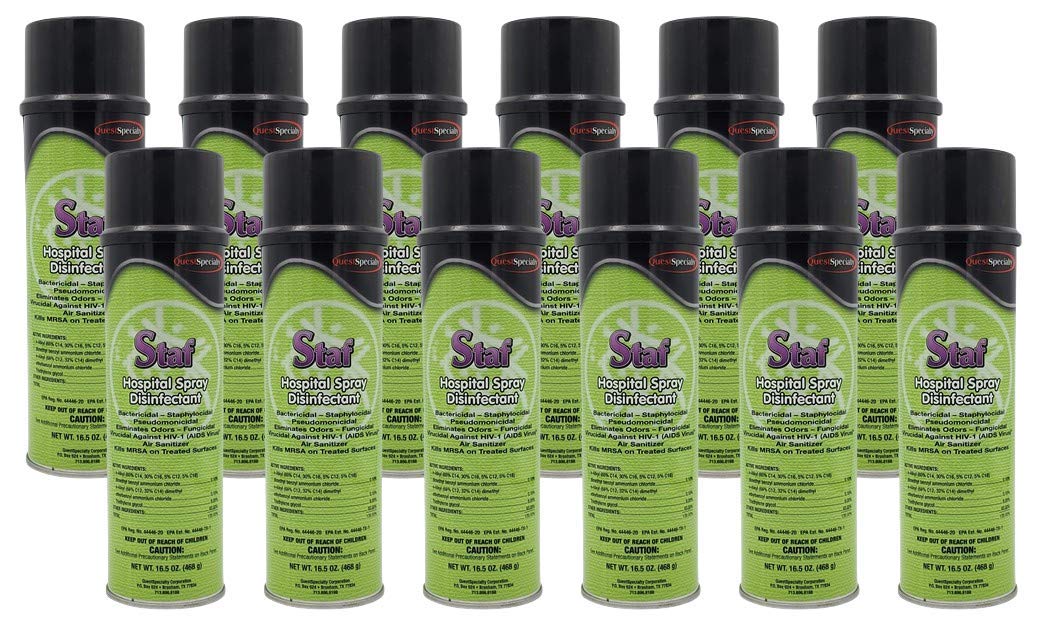 STAF Air Sanitizer Spray - 12 Pack (20 oz Each) | Eliminates Odors & Freshens Air | Ideal for Home, Office, Car & Pet Areas