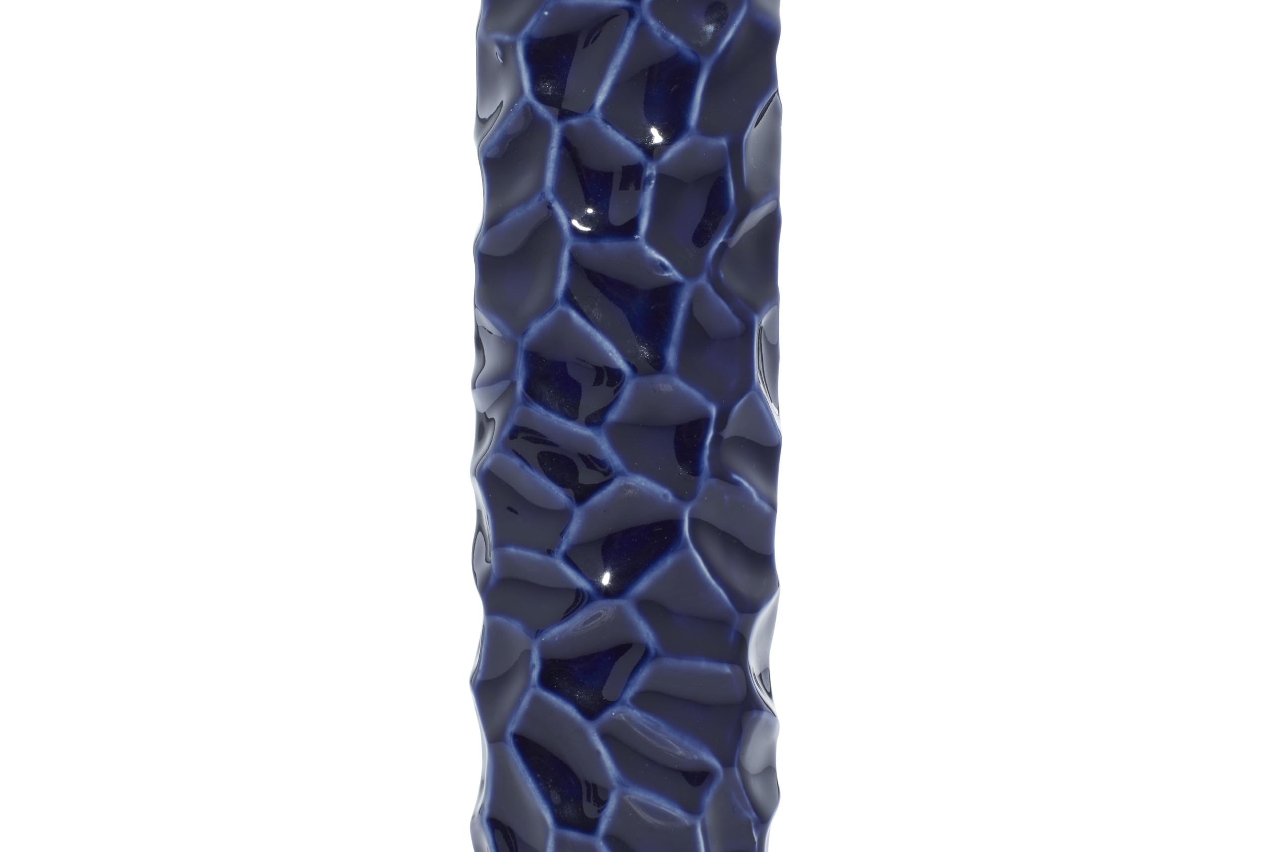 Deco 79 Ceramic Vase Set of 3 - Blue Floral Patterned Decorative Vases for Home, Living Room, Dining Table Centerpiece - 3