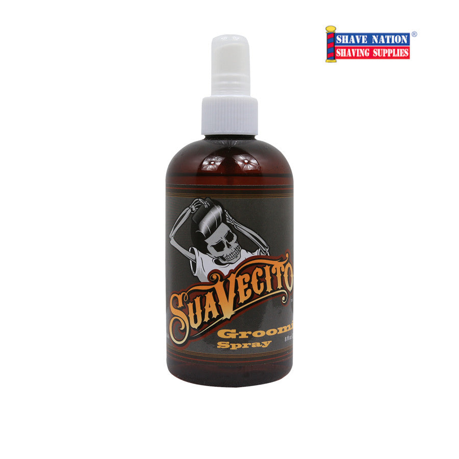 Suavecito Hair Grooming Spray for Men - Strong Hold Styling & Shine - Perfect for Pompadour, Slick Back & Classic Hairstyles - Salon Quality Hair Care for Daily Styling & Special Occasions
