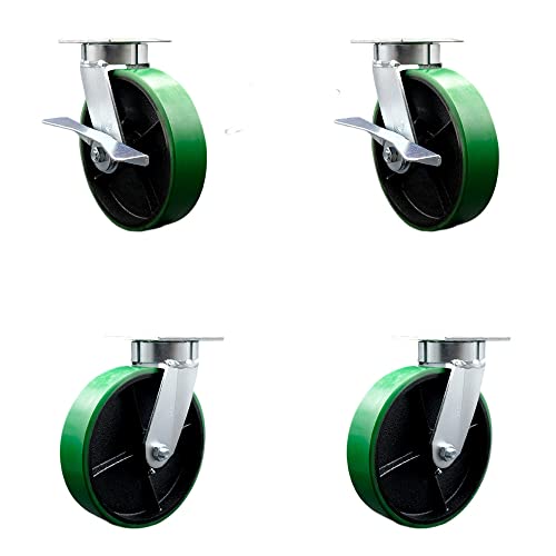 4 Swivel w/2 Brakes & 4 Swivel Locks
