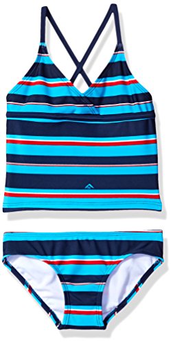 Bridget Navy/Aqua Stripe