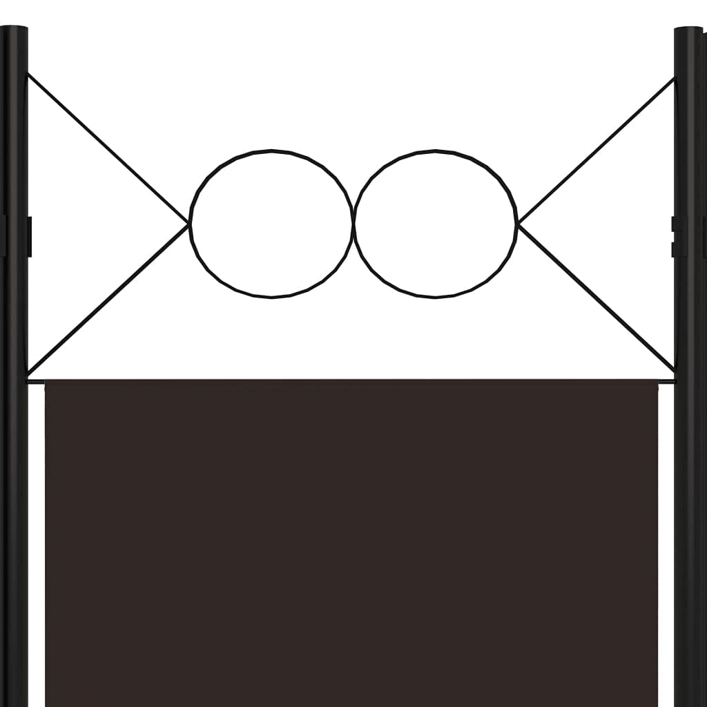 4-Panel Wooden Room Divider Screen - 63