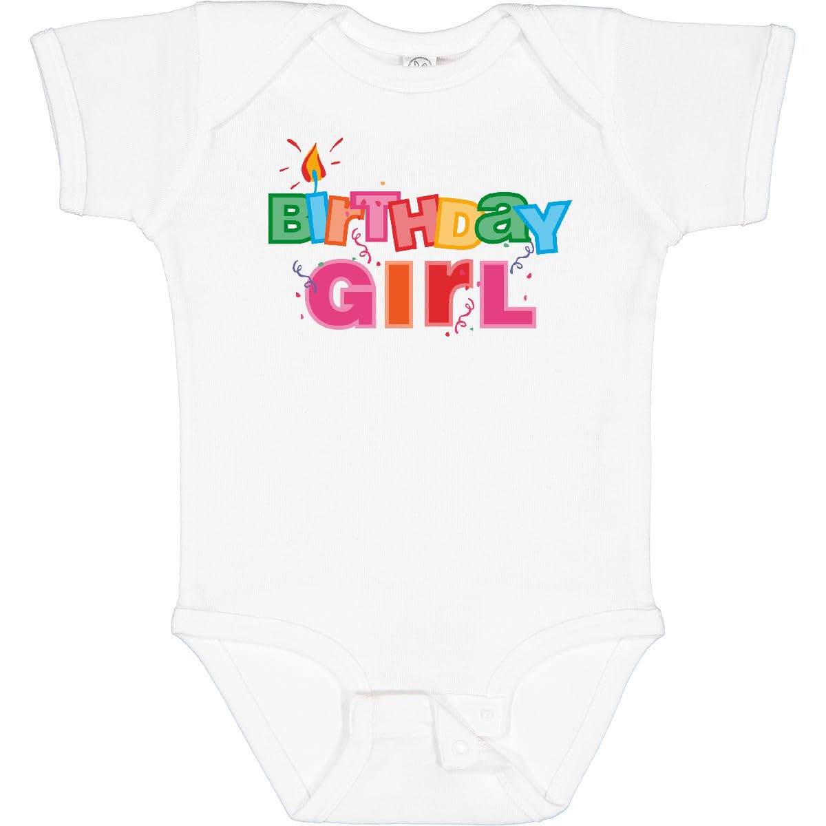 Inktastic Birthday Girl Letters Baby Bodysuit - Cute Outfit for Baby Girls Birthday Party & Photo Shoots