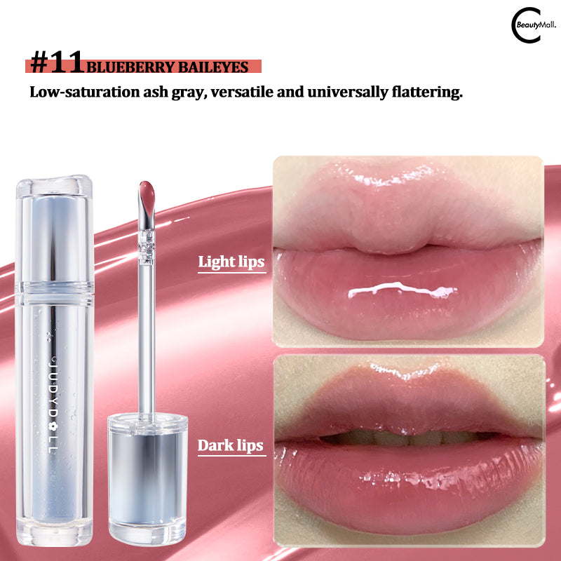 Judydoll Orange Blossom Mirror Water Gloss Lip Lacquer - Hydrating Shiny Lip Gloss for Women, Long Lasting Moisturizing Lipstick with Mirror Effect - Perfect for Daily Wear, Parties and Special Occasions