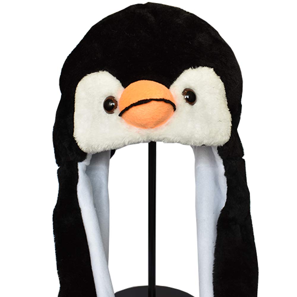 Warm Unisex Winter Plush Animal Hat with Paws - Cozy Faux Fur Earflap Beanie for Men & Women - Perfect for Snow Days, Christmas Gifts & Outdoor Activities