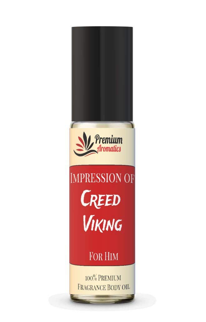 Premium Fragrance Body Oil Roll-On for Women & Men - Viking (M) Impression Scent, Travel Size, Long-Lasting Moisturizing Perfume Oil - Perfect for Daily Use, Gifts & On-The-Go Application