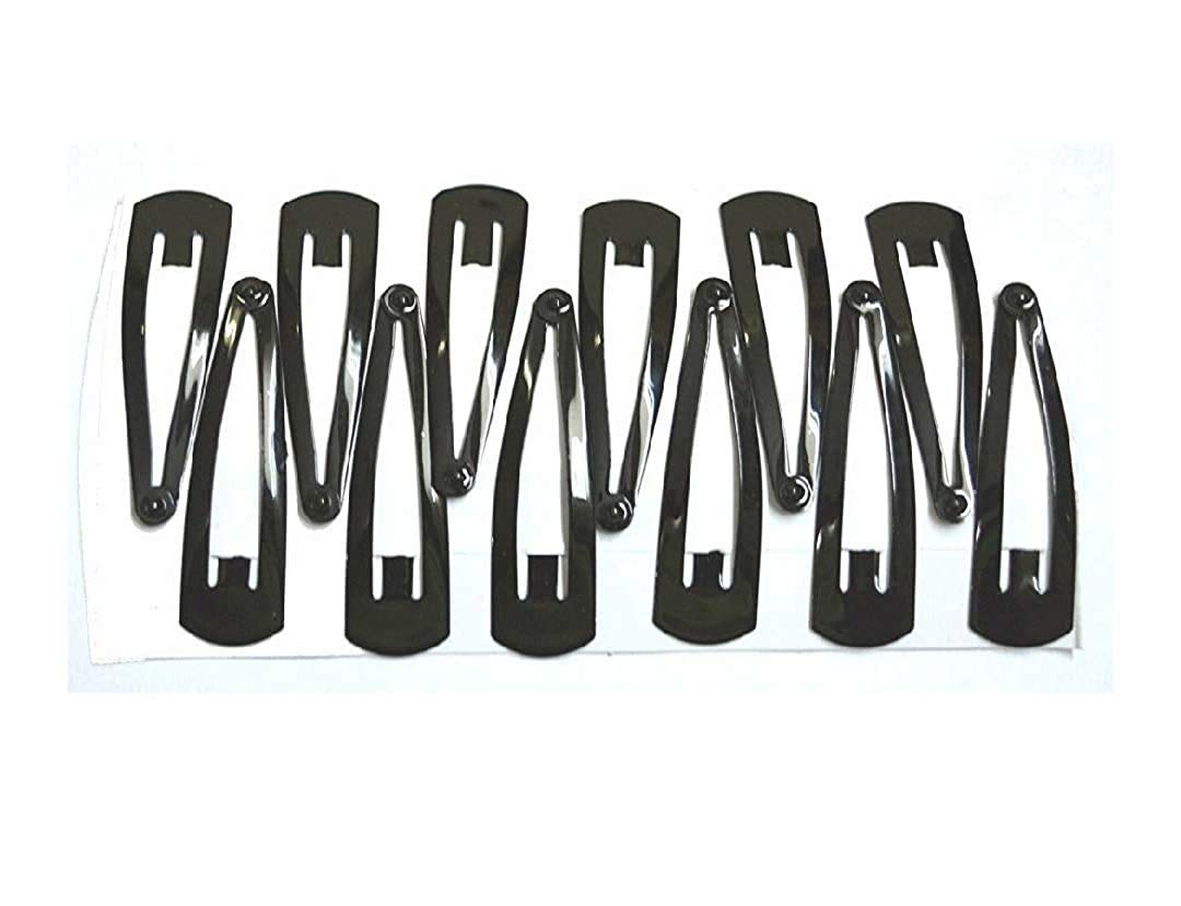 24-Piece Black Tic Tac Hair Clips for Girls & Women - Cute Hair Accessories for School, Work, Parties & Everyday Styling