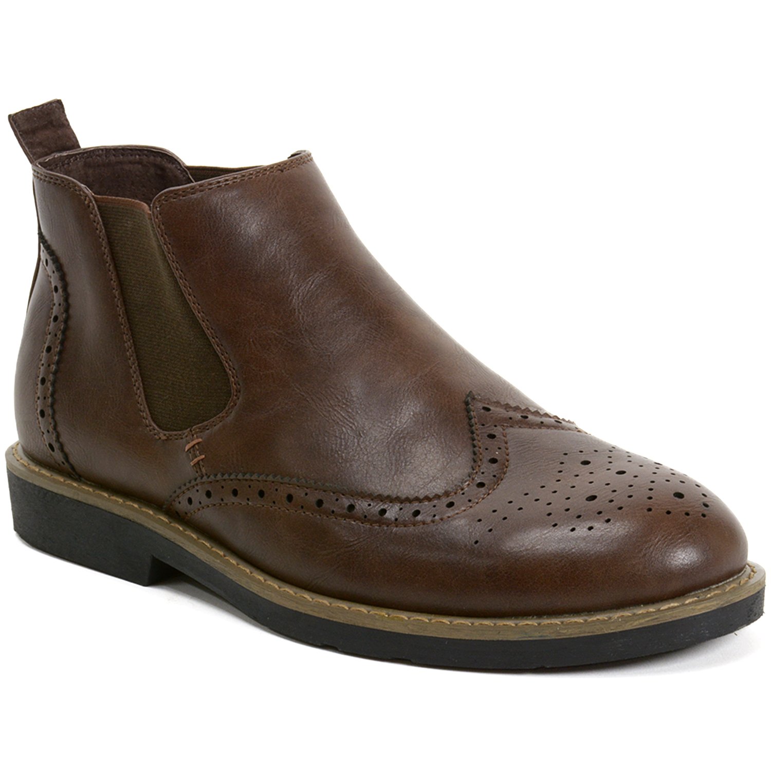 Alpine Swiss Men's Brogue Dress Shoes - Classic Wingtip Oxfords for Business & Formal Occasions - Comfortable Leather Shoes for Work, Weddings & Office Wear