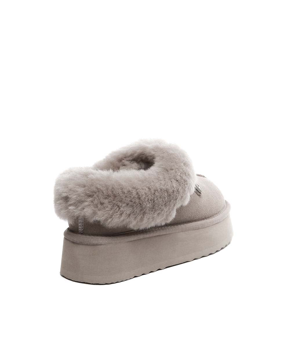 Women's UGG Hailey Slippers - Cozy Indoor/Outdoor House Shoes with Soft Fleece Lining for Winter Comfort - Perfect for Lounging, Running Errands & Cold Weather Wear