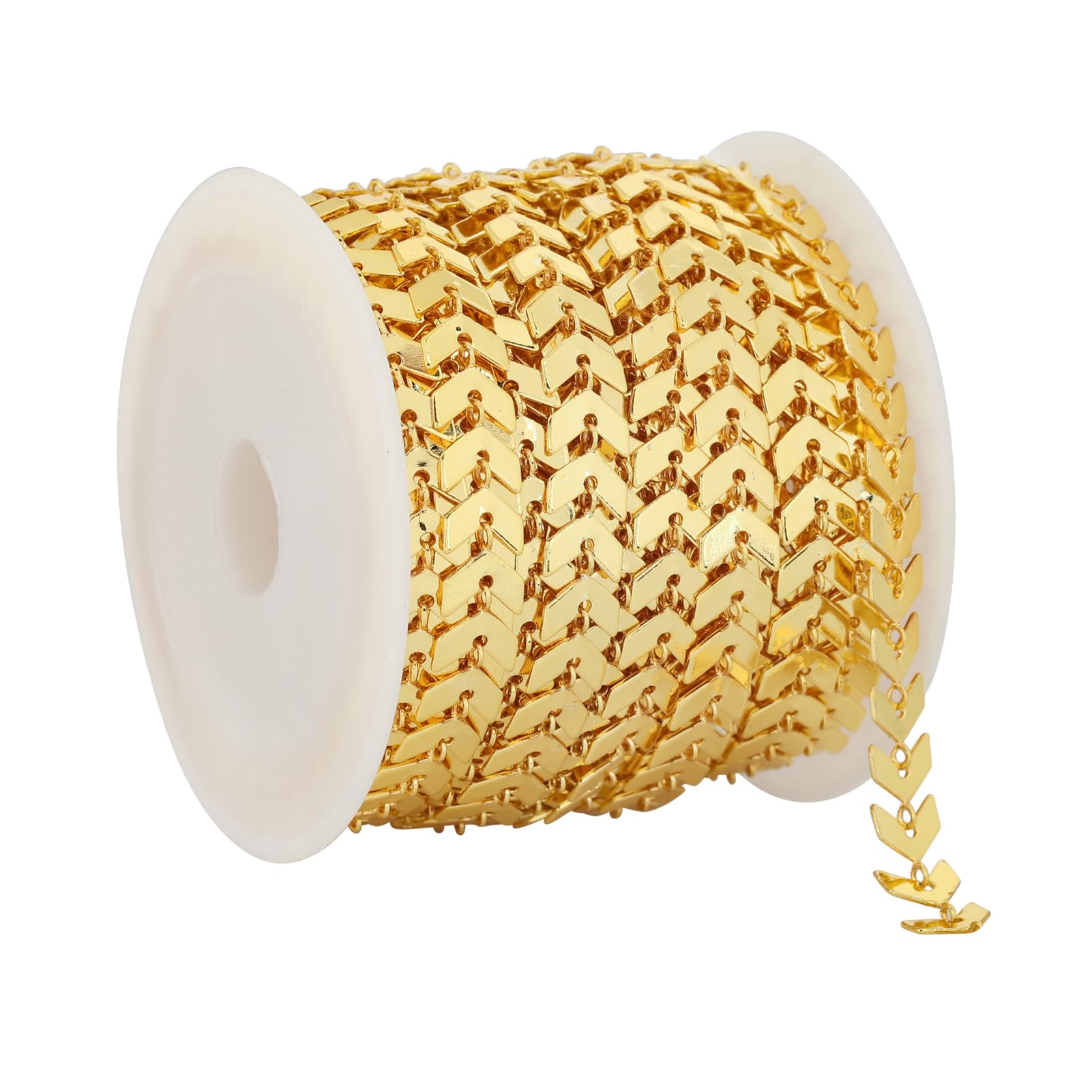 Bulk Jewelry Chains on Spool - Handmade Chain Supplies & Findings for Necklace, Bracelet, Earring Making - DIY Craft & Jewelry Design Accessories