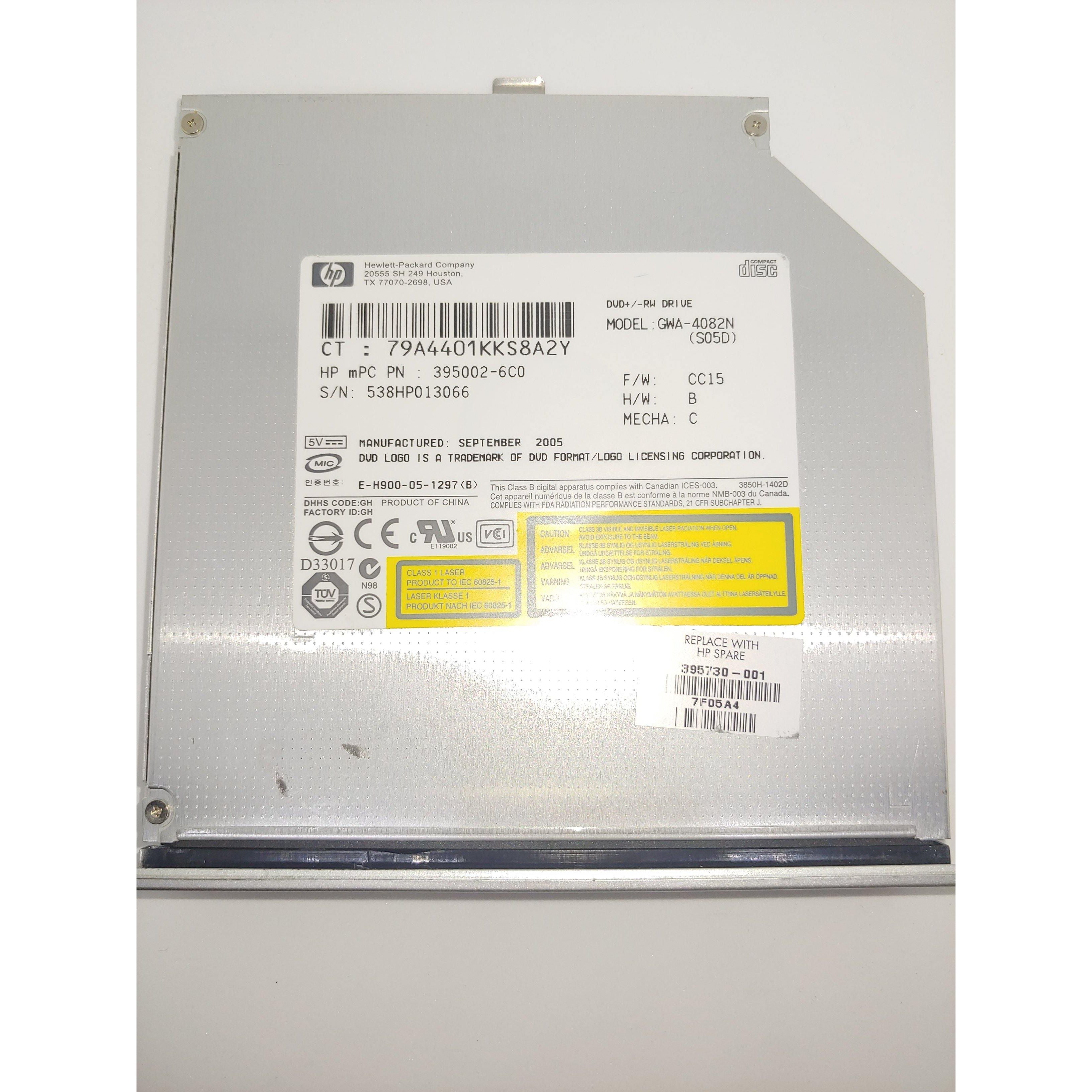 HP GWA 4082N (S05D) DVD±RW DL Drive - 395001-6C0 395730-001 - Compatible with Laptops & Desktops for Data Backup & Media Playback