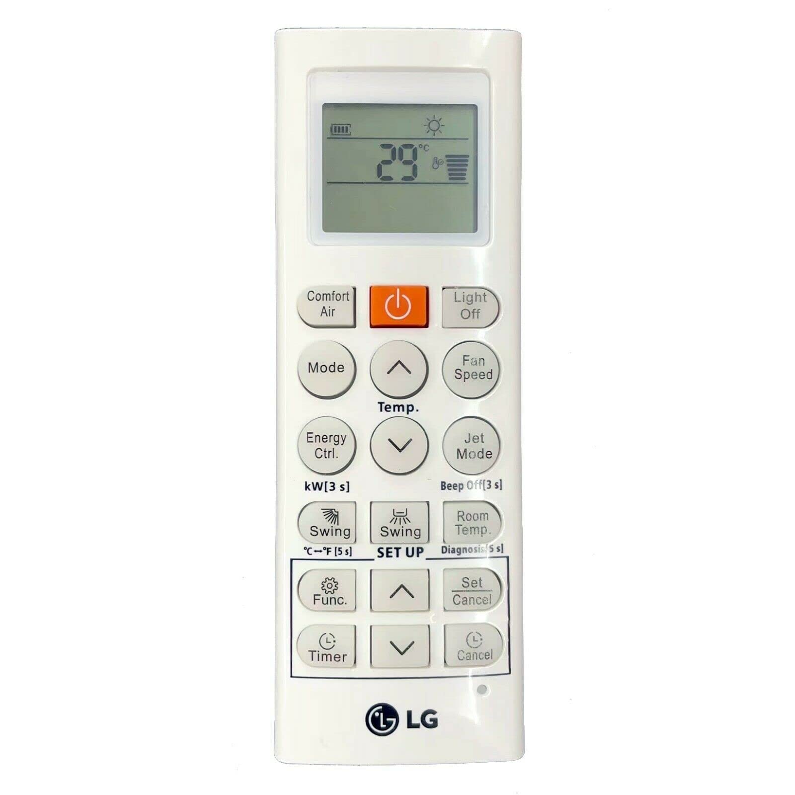Original LG AKB75415310 Air Conditioner Remote Control with Heat Mode - Replacement for AKB74955602 - Perfect for Home, Office, and Commercial Use