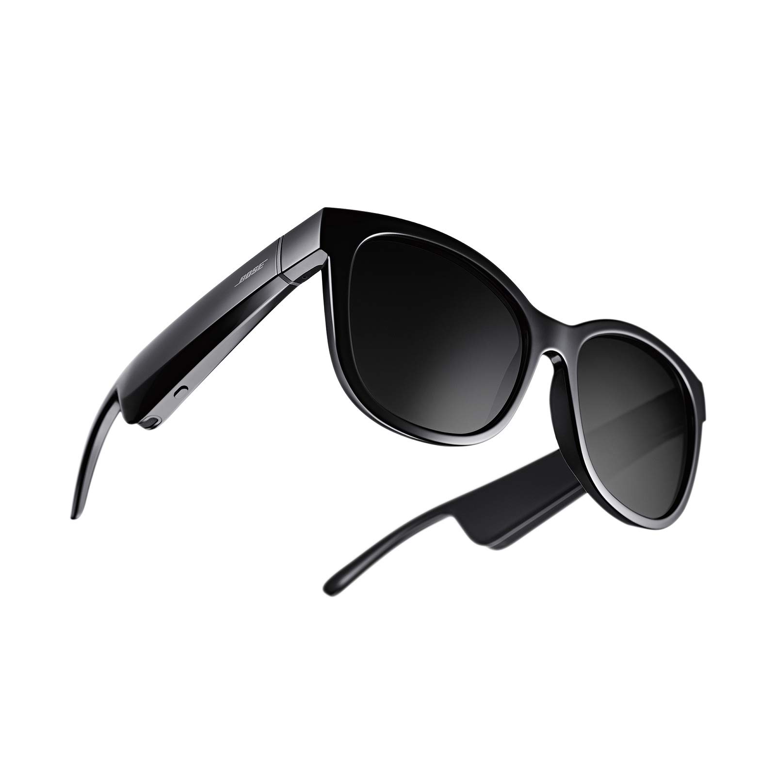 Bose Frames Soprano Smart Bluetooth Audio Sunglasses with Open Ear Headphones - Cat-Eye Style in Black for Outdoor Activities, Running & Hands-Free Calls