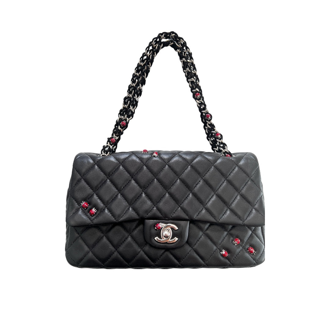 Authentic Chanel Ladybug Medium Flap Bag - Luxury Quilted Leather Crossbody Purse for Women | Perfect for Date Night, Parties & Special Occasions