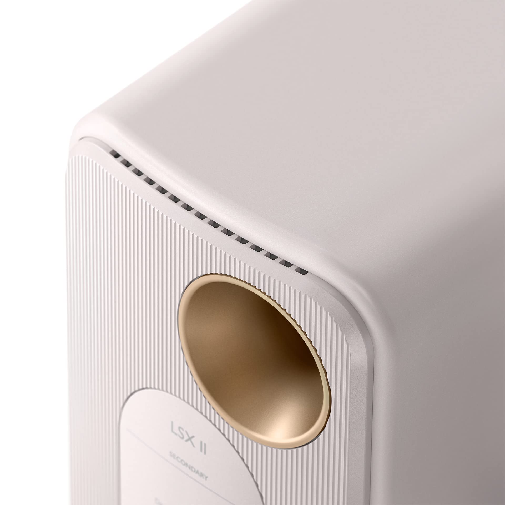 KEF LSX II Wireless HiFi Speaker System - Premium Bluetooth Bookshelf Speakers with High Resolution Audio (Mineral White) | Perfect for Home Theater, Music Studio & Office Sound System