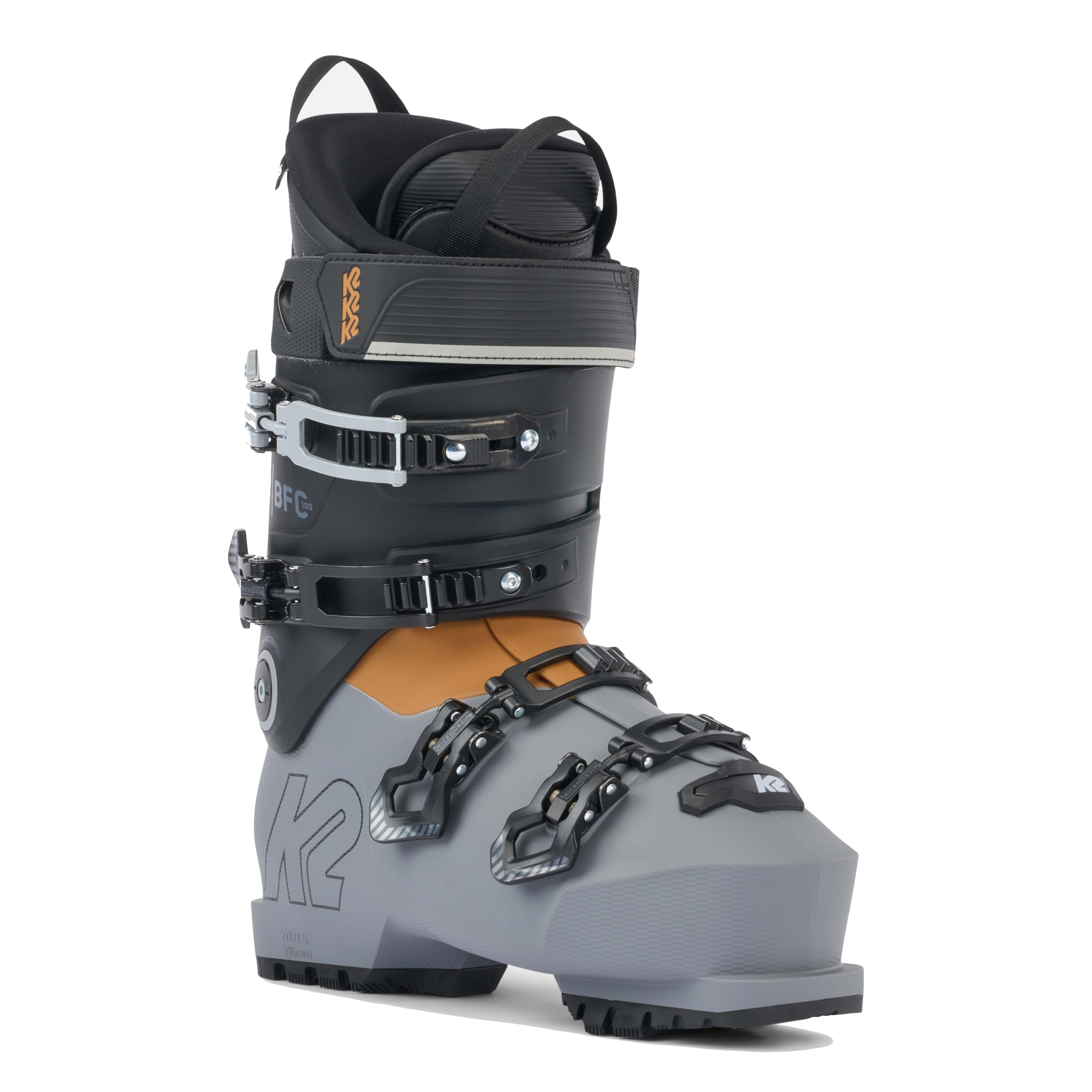 K2 BFC 100 Men's Ski Boots - Lightweight & Comfortable Alpine Ski Boots for All-Mountain Performance | Perfect for Downhill Skiing & Freeride Adventures
