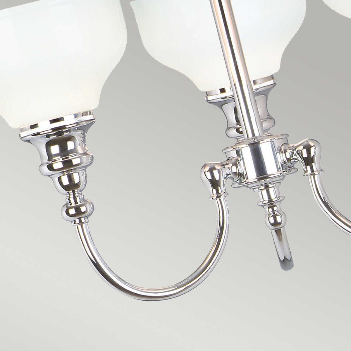 Cheadle Chrome 3-Light Semi-Flush Mount Ceiling Fixture for Bathroom, Hallway & Bedroom Lighting | Modern Bathroom Ceiling Light Fixture
