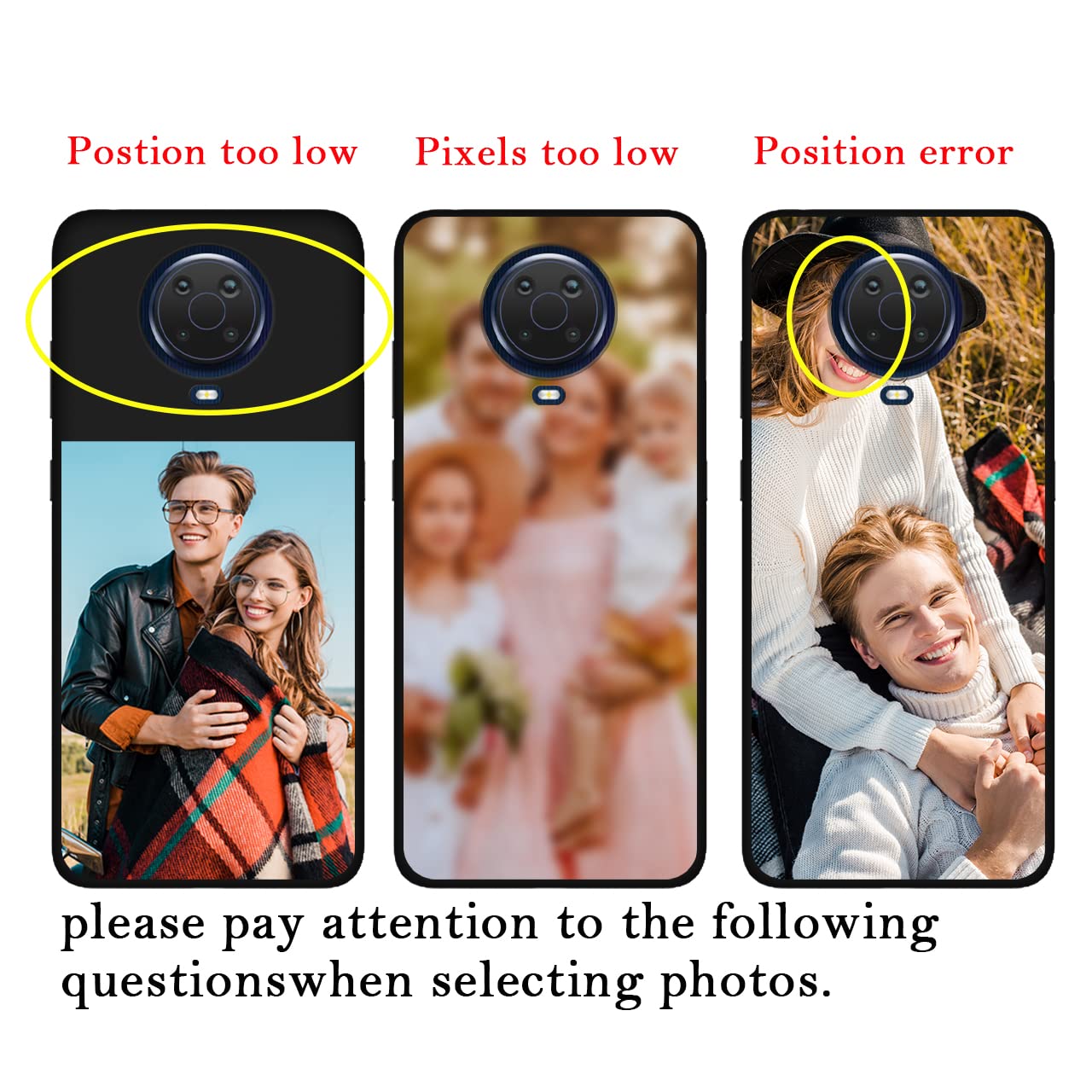 Custom Personalized Photo & Text Name Phone Case for Nokia G20/G10/6.3 - Anti-Scratch Soft TPU Protective Cover (Black) - Perfect Gift for Birthday, Anniversary & Daily Protection