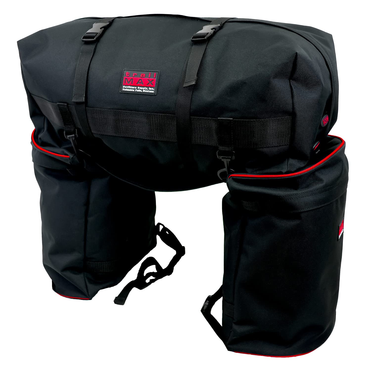 **TrailMax Large Insulated Horse Saddlebags for Trail Riding - Detachable Cantle Bag Included - Western & Endurance Saddle Accessories - Perfect for Long Rides & Outdoor Adventures**