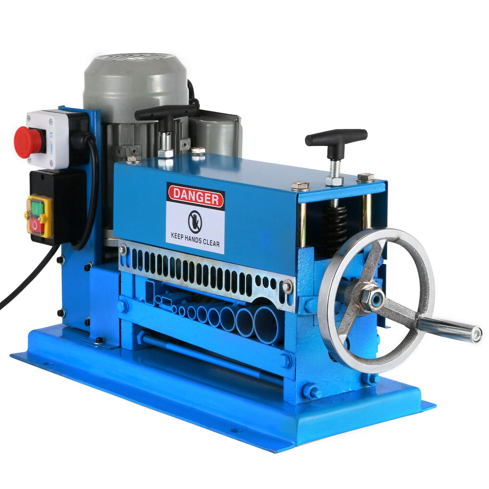 VEVOR Automatic Wire Stripping Machine 0.06-1.5 Inch | 11 Channels 10 Blades Industrial Wire Stripper Tool with Manual Hand Crank | Copper Wire Recycling, Scrap Metal Processing, Electrical Work & DIY Projects