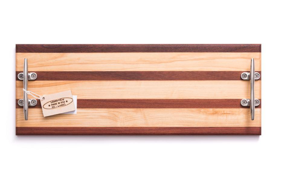 Premium Wooden Cleat Serving & Cutting Board - Durable Multi-Purpose Kitchen Tool for Meat, Cheese & Charcuterie - Perfect for Entertaining, BBQ & Home Cooking