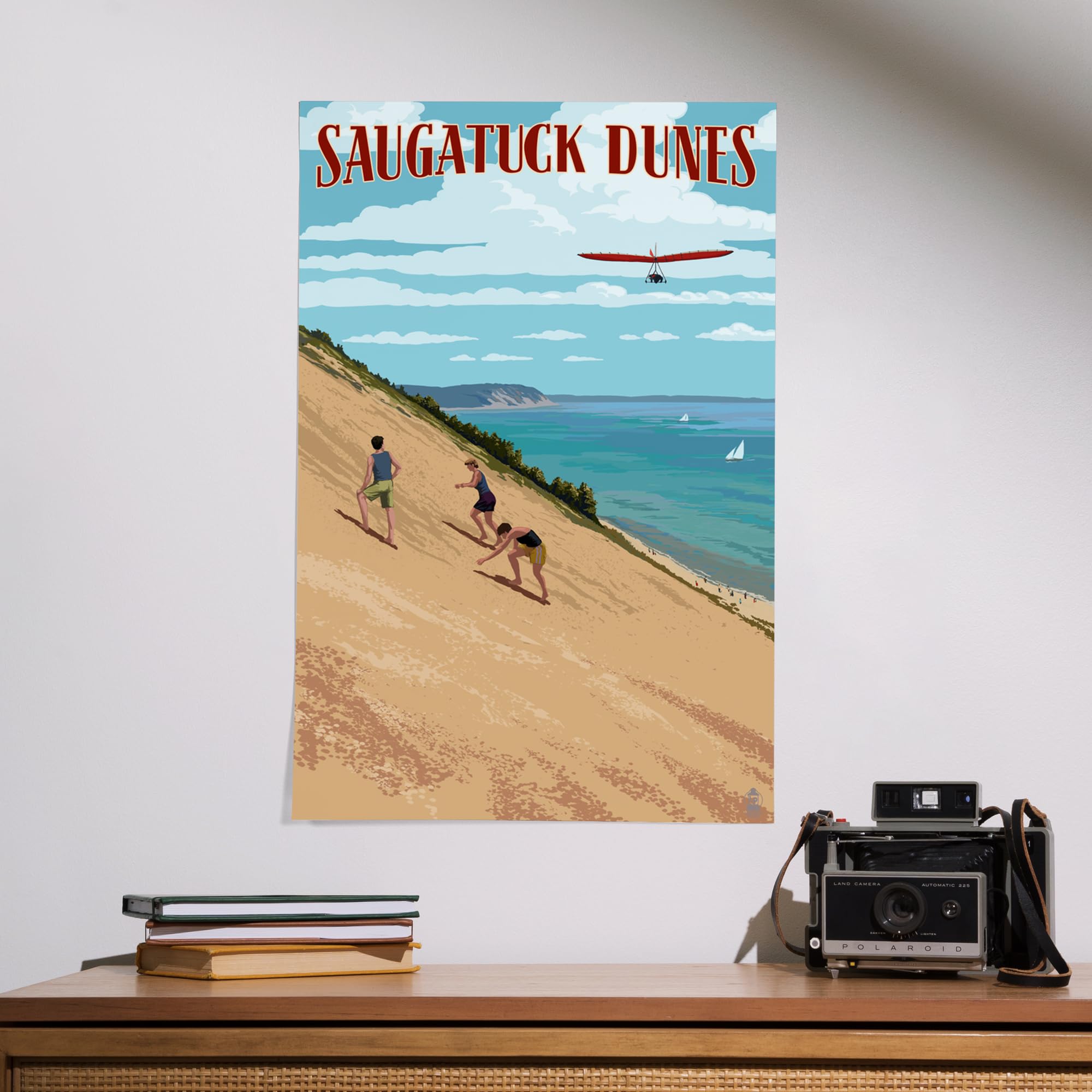 Lantern Press 16x24 Inch Giclee Art Print - Michigan Saugatuck Dunes Landscape Wall Decor | Perfect for Living Room, Bedroom & Office Wall Art