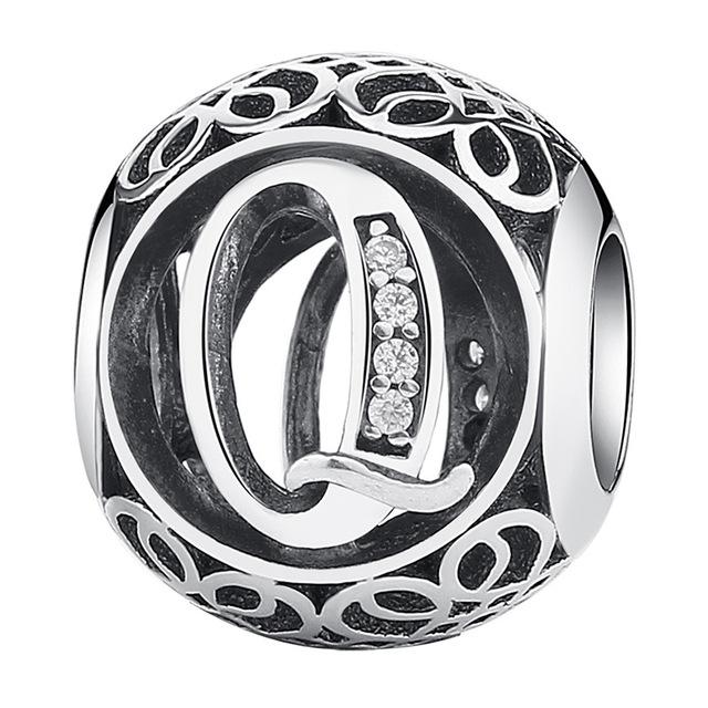 925 Sterling Silver Vintage Alphabet Letter Beads for DIY Charm Bracelets - Perfect for Jewelry Making, Personalized Gifts & Craft Projects