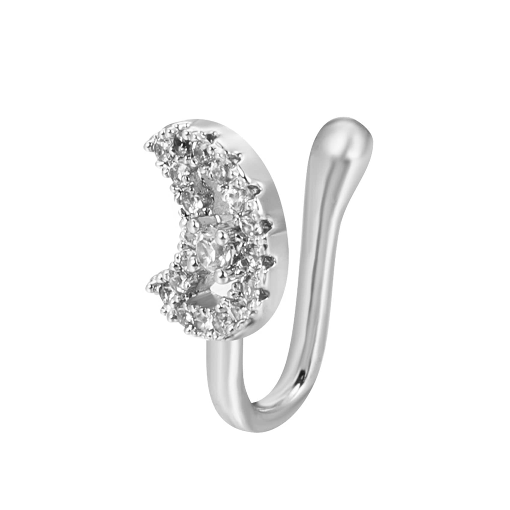 CHUXI African Nose Cuffs - Clip On Fake Nose Rings for Women & Men | Non-Piercing Body Jewelry | Perfect for Parties, Cosplay & Fashion Accessories