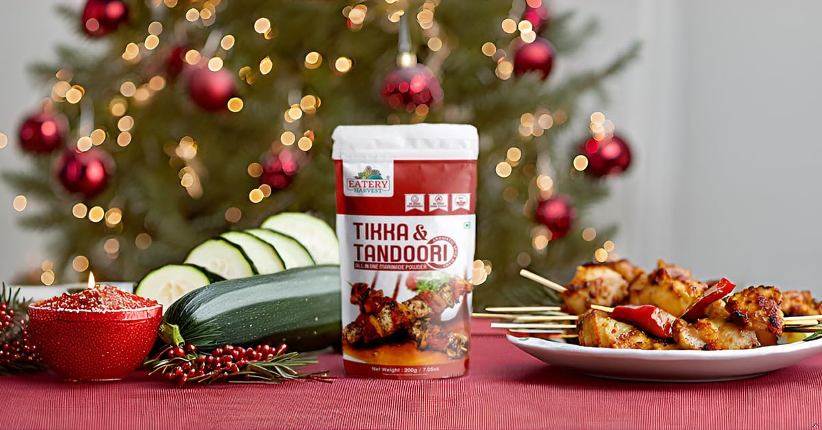 Saipro Tikka & Tandoori All-in-One Marinade Powder 200g | Malai Tandoori Tikka Masala Spice Mix | Ready-to-Use for Chicken, Paneer & Veggies | Gluten-Free, Vegan, No Preservatives | Perfect for Grilling, BBQ & Indian Cooking