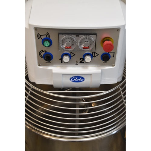 Globe GSM130 Commercial Spiral Mixer - 130 lb Capacity Dough Mixer for Bakeries, Restaurants & Pizza Shops | Heavy Duty Mixing for Bread, Pizza Dough & Pastries
