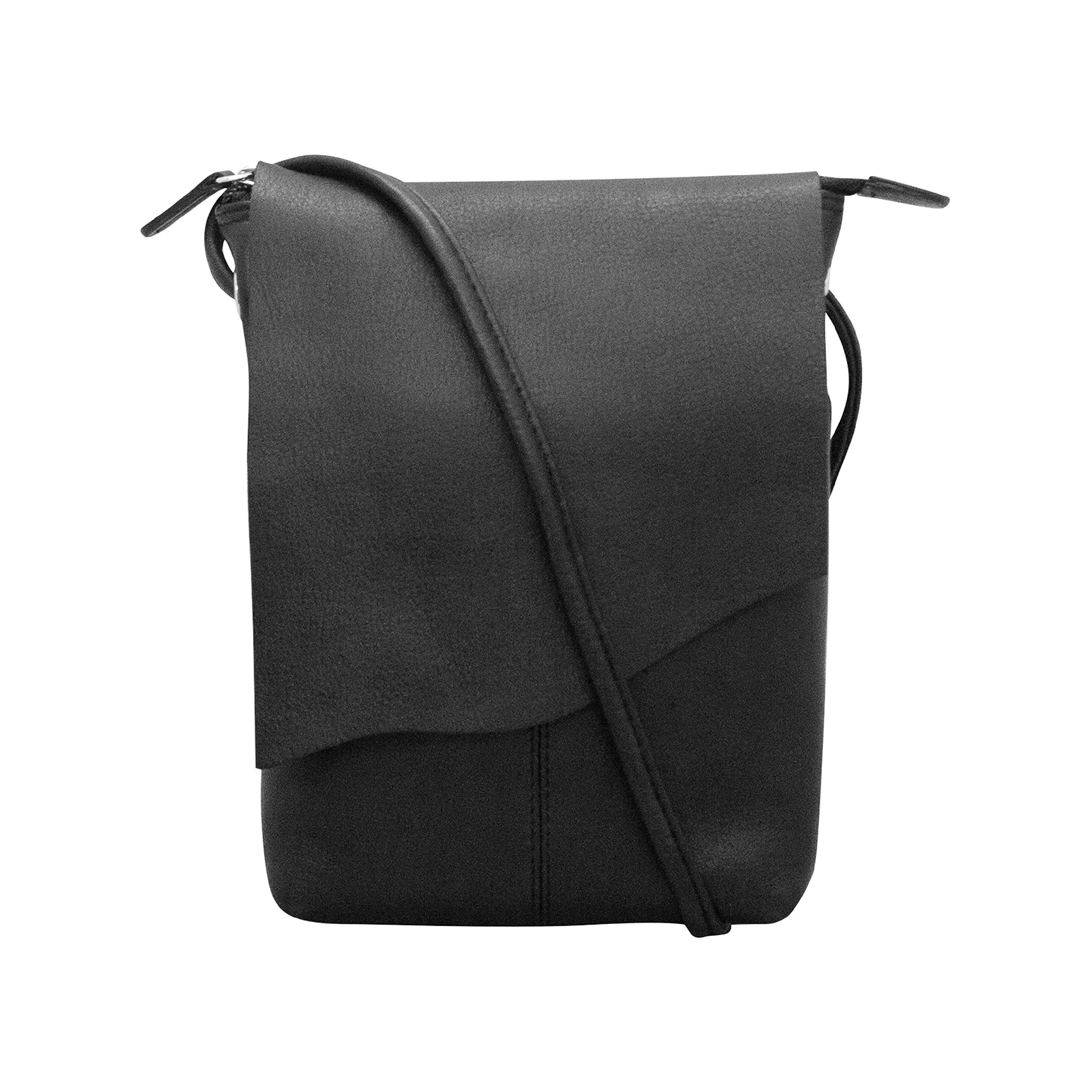 ili New York 6647 Genuine Leather Mini Flap Crossbody Bag for Women - Perfect for Everyday Use, Travel & Date Night