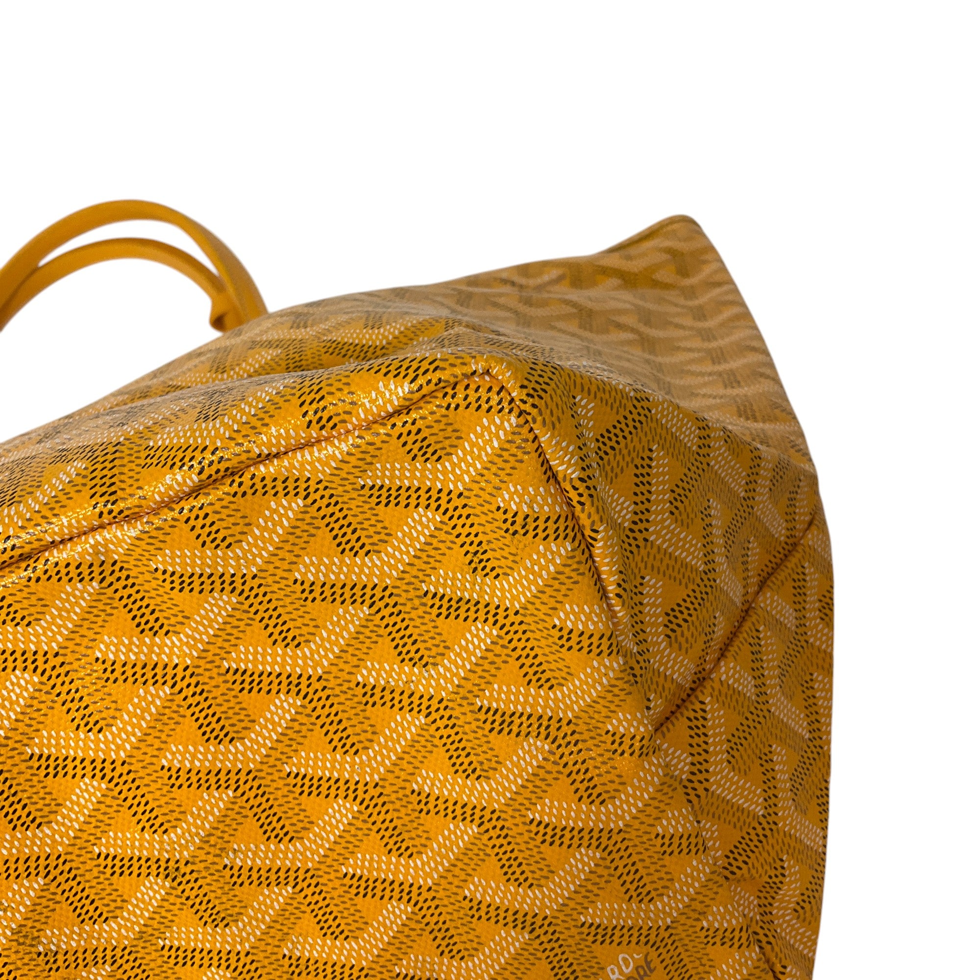 Goyard Yellow Goyardine Canvas Saint Louis PM Tote Handbag for Women - Luxury Designer Shoulder Bag for Travel, Work & Shopping