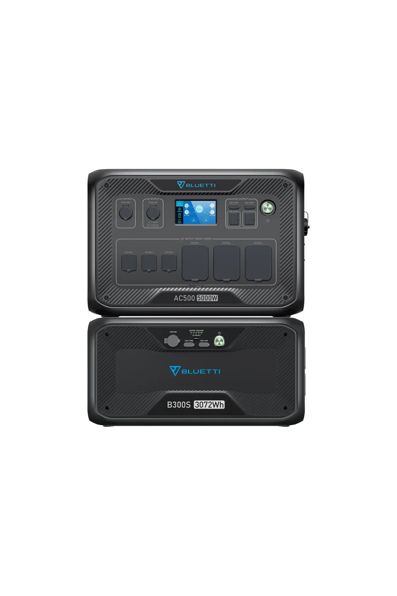 BLUETTI AC500 + B300/B300S Solar Generator | 3000W 5000Wh Home Battery Backup Power Station for Emergency, Camping & Off-Grid Living