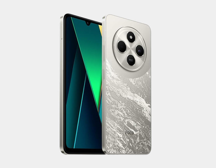Xiaomi Poco C75 4G Smartphone - 128GB ROM 6GB RAM - Dual SIM GSM Unlocked (Gold) - Perfect for Travel, Business & Everyday Use