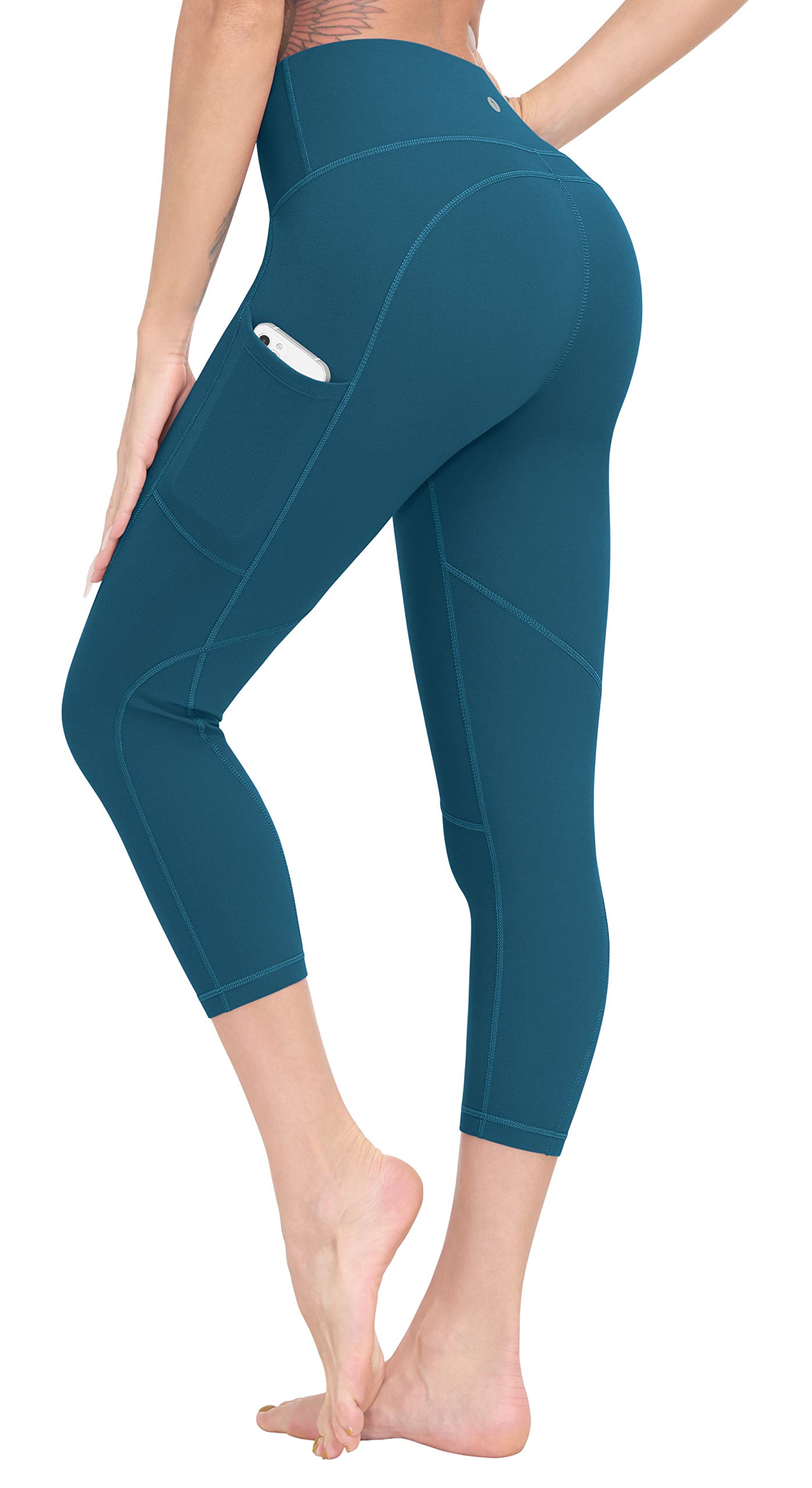 Espidoo Women's High Waisted Yoga Pants - Tummy Control Workout Leggings with Pockets, 4-Way Stretch for Running, Gym & Lounge Wear - Perfect for Yoga, Pilates & Everyday Comfort