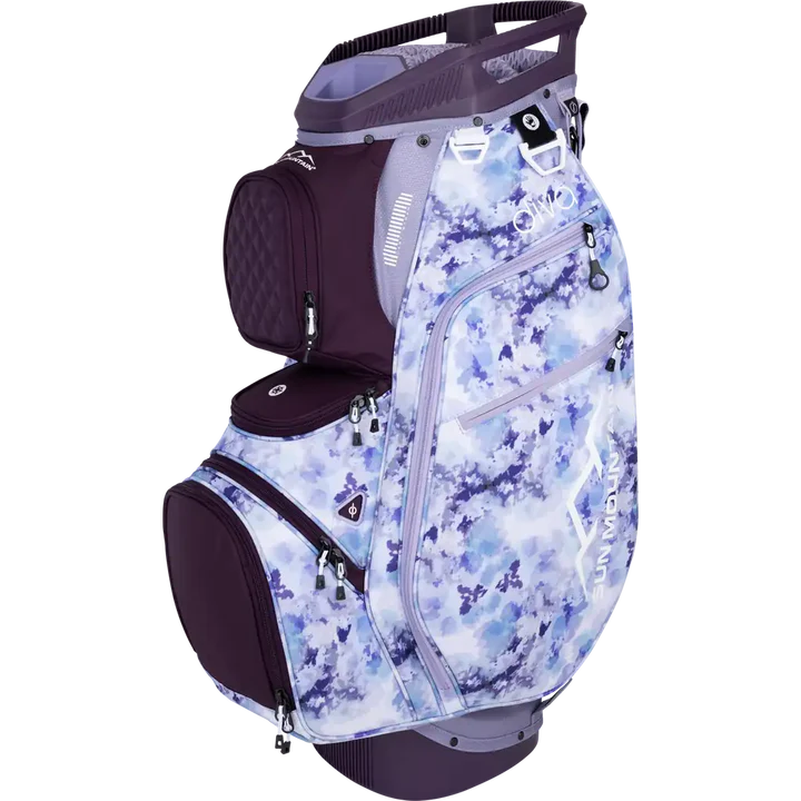Sun Mountain Diva Cart Bag - Premium Golf Cart Bag for Women with 14-Way Divider, Insulated Cooler Pocket & Multiple Storage - Perfect for Golf Course & Driving Range Use