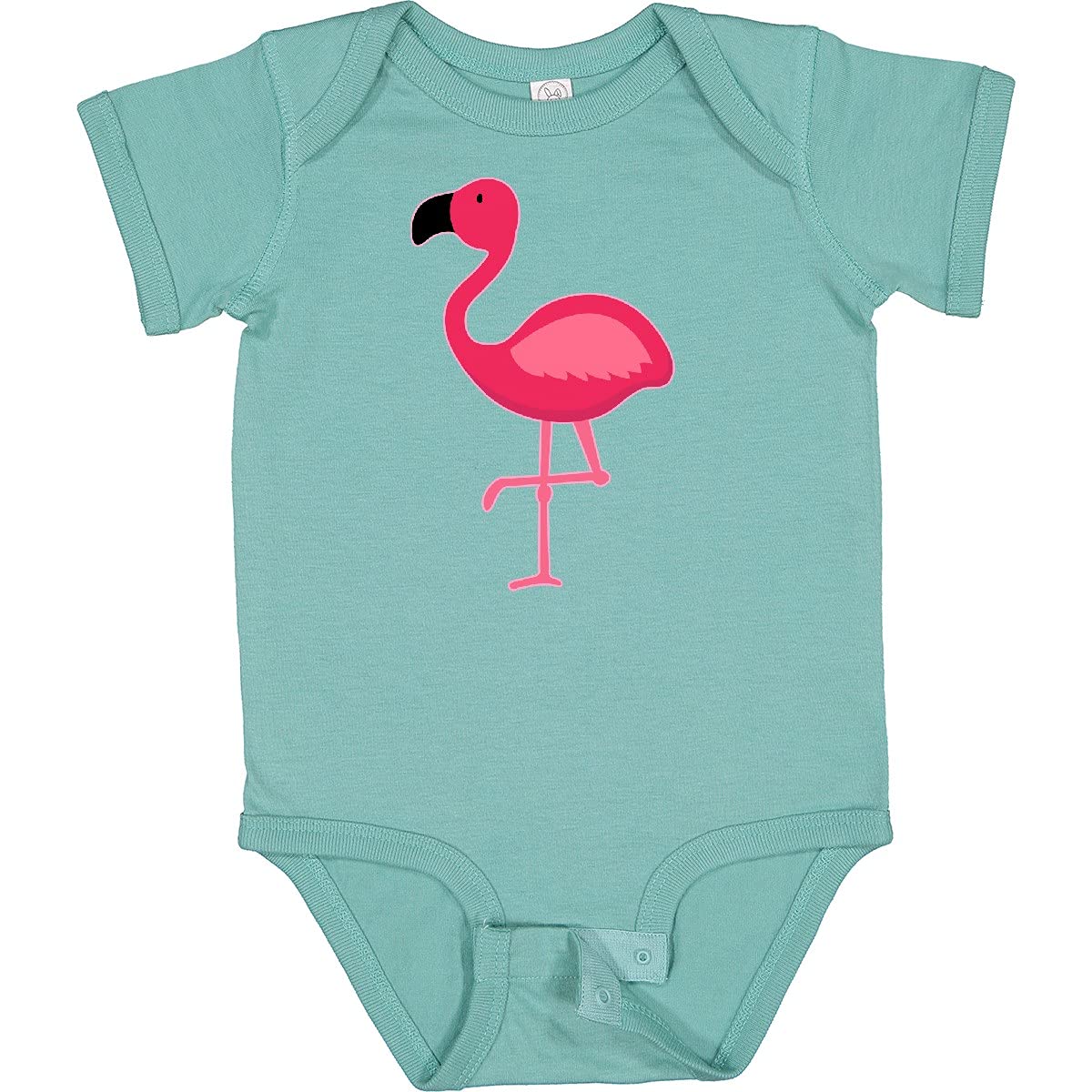 Inktastic Pink Flamingo Baby Bodysuit - Soft Cotton Onesie for Newborns & Infants - Cute Flamingo Print Outfit for Baby Girls & Boys - Perfect for Playdates, Photoshoots & Everyday Wear