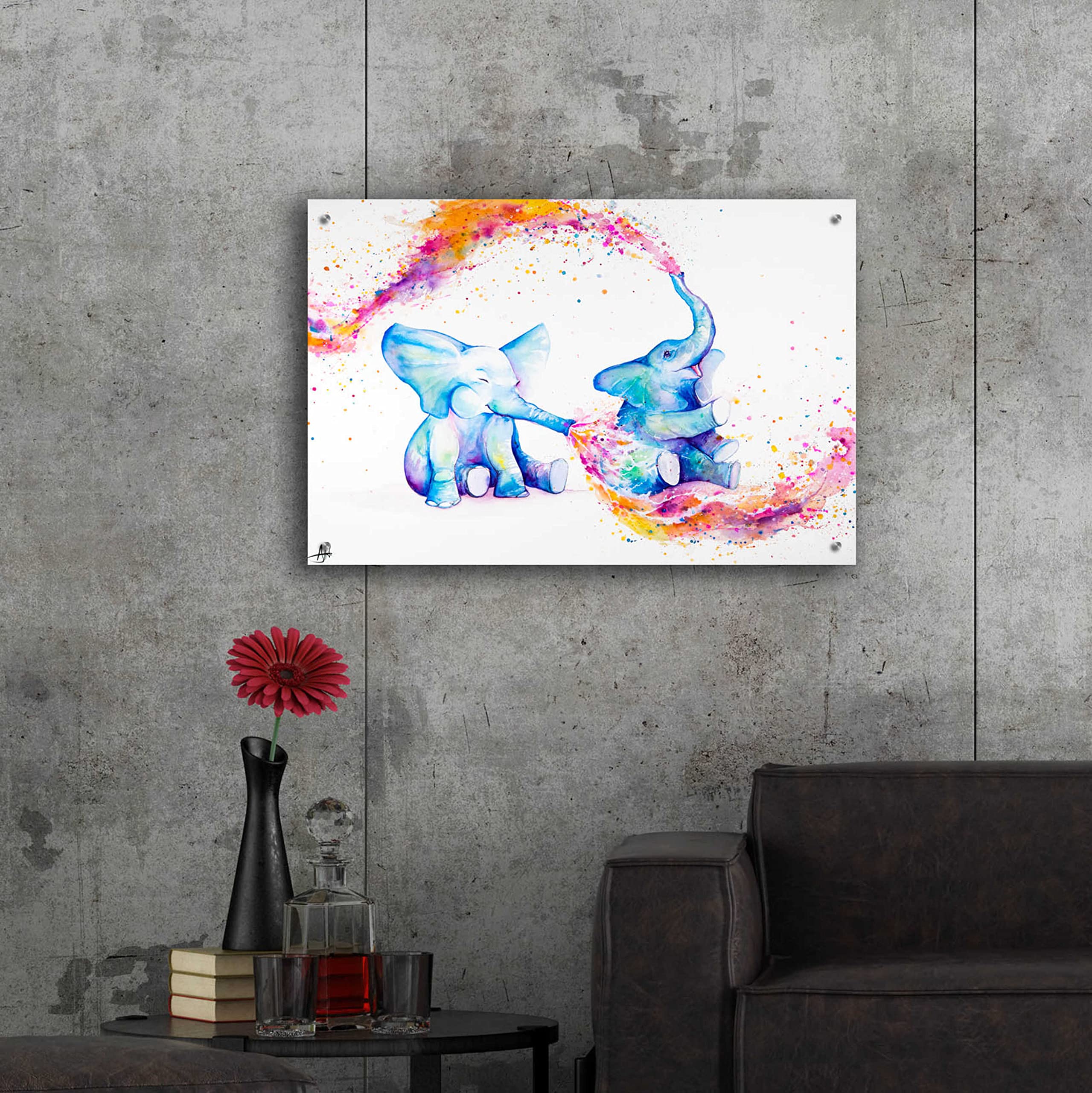Epic Art 'Sorella' by Marc Allante - 36x24 Inch Acrylic Glass Wall Art Painting - Modern Home Decor for Living Room, Bedroom & Office