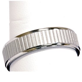 14K White Gold Comfort Fit Brushed Wedding Band for Men - Classic & Durable Ring for Engagement, Anniversary & Everyday Wear