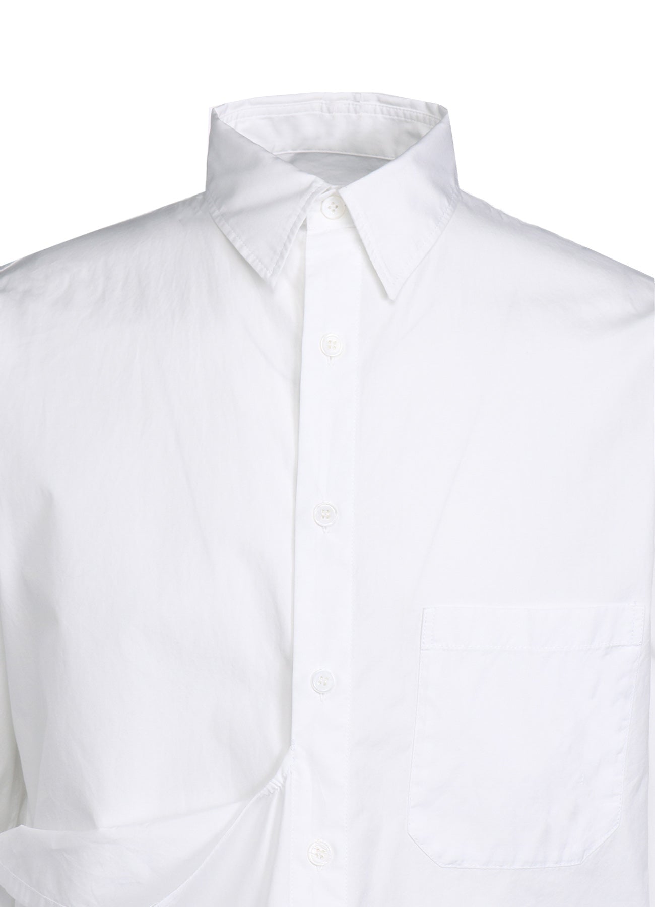 Premium Cotton Broad Cloth Draped Shirt for Women - Soft & Breathable Oversized Button Down Blouse - Perfect for Casual Wear, Office & Date Nights