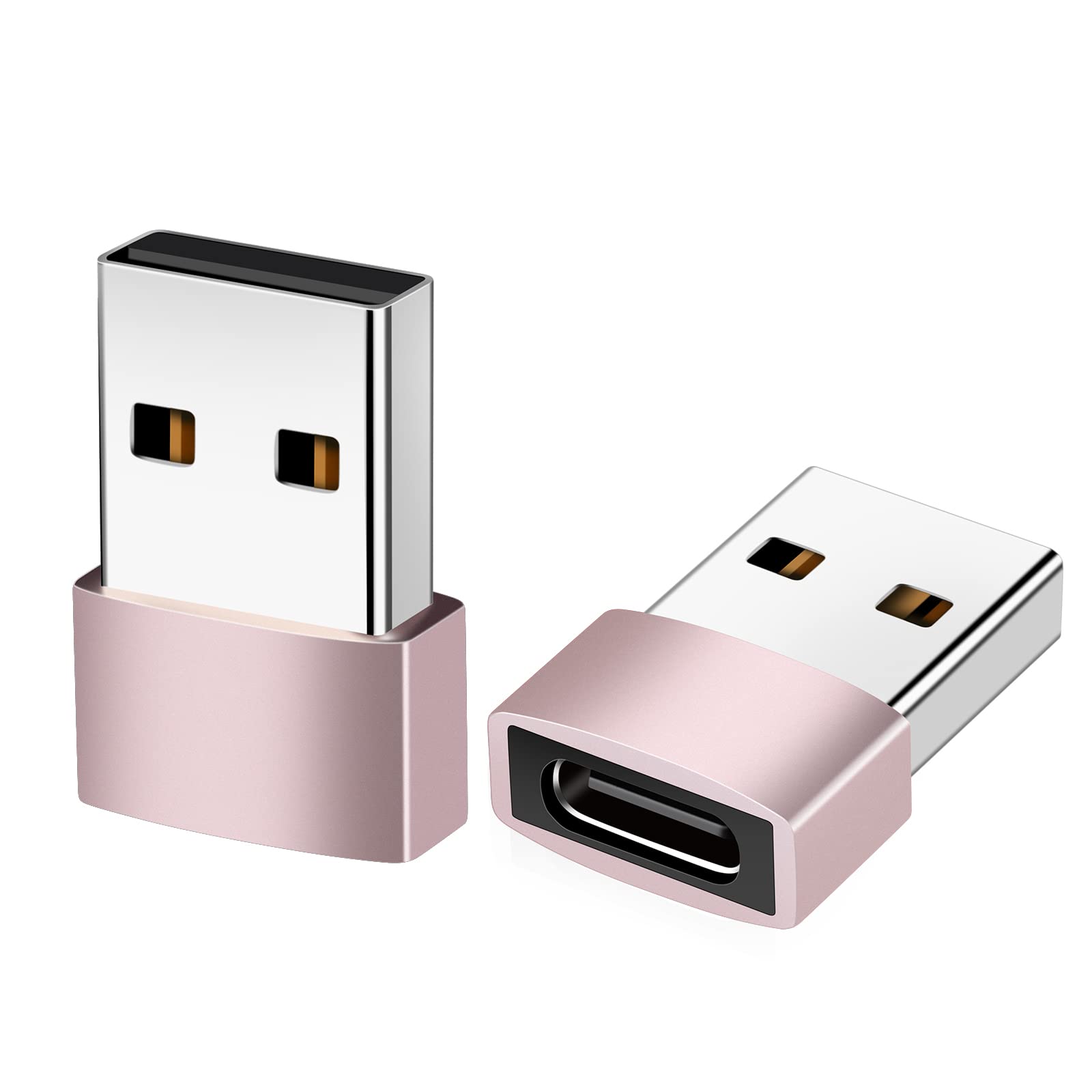 3-Pack USB C to USB A Adapter, Female Type C to Male USB OTG Connector - Compatible with MacBook Pro, iPhone, Laptops, Power Banks, Galaxy Devices - Perfect for Data Transfer & Charging on the Go