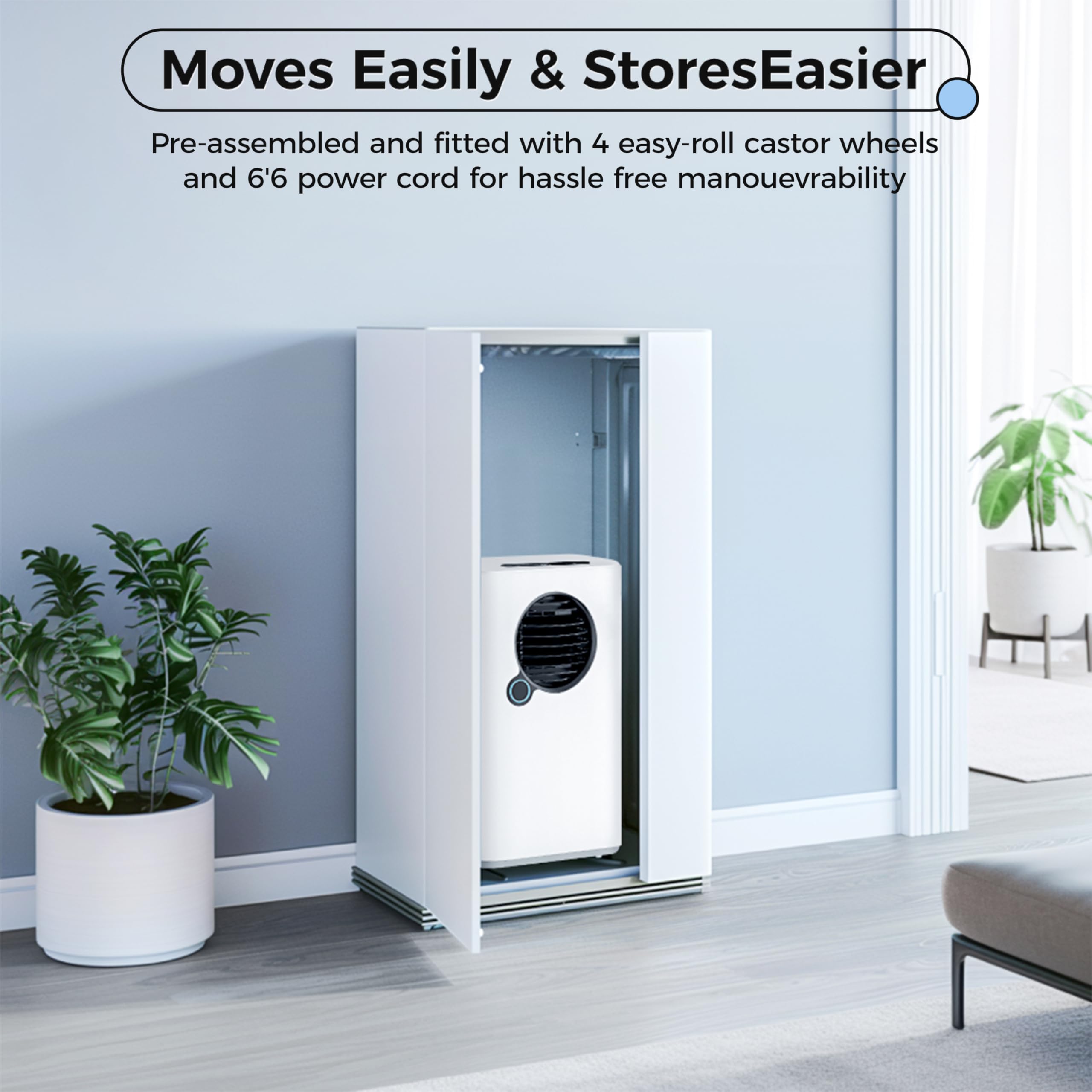16000 BTU Portable Air Conditioner with Cooling, Dehumidifier, Fan & Heater - Includes Window Kit & 24H Timer for Home, Office & Bedroom Use