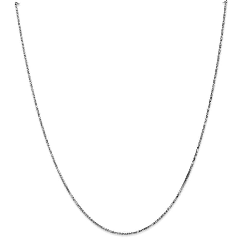 10K White Gold Solid Spiga Chain Anklet - 1.25mm Black Bow Detail, 10 Inch Adjustable Ankle Bracelet for Women | Elegant Gift for Bridesmaids, Birthday & Anniversary