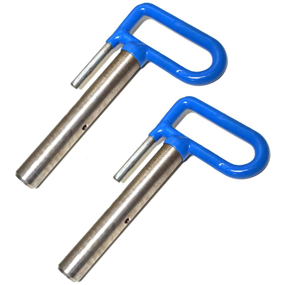 2PK Blue Snow Plow Connecting Pin Assembly - Compatible with Meyer Snow Plows, Automotive Snow Plow Attachment Pins - Heavy Duty Dehumidifier Resistant - Standard Operation Mode for Residential & Commercial Snow Removal Equipment - Perfect for Winter Driveway Clearing and Parking Lot Maintenance