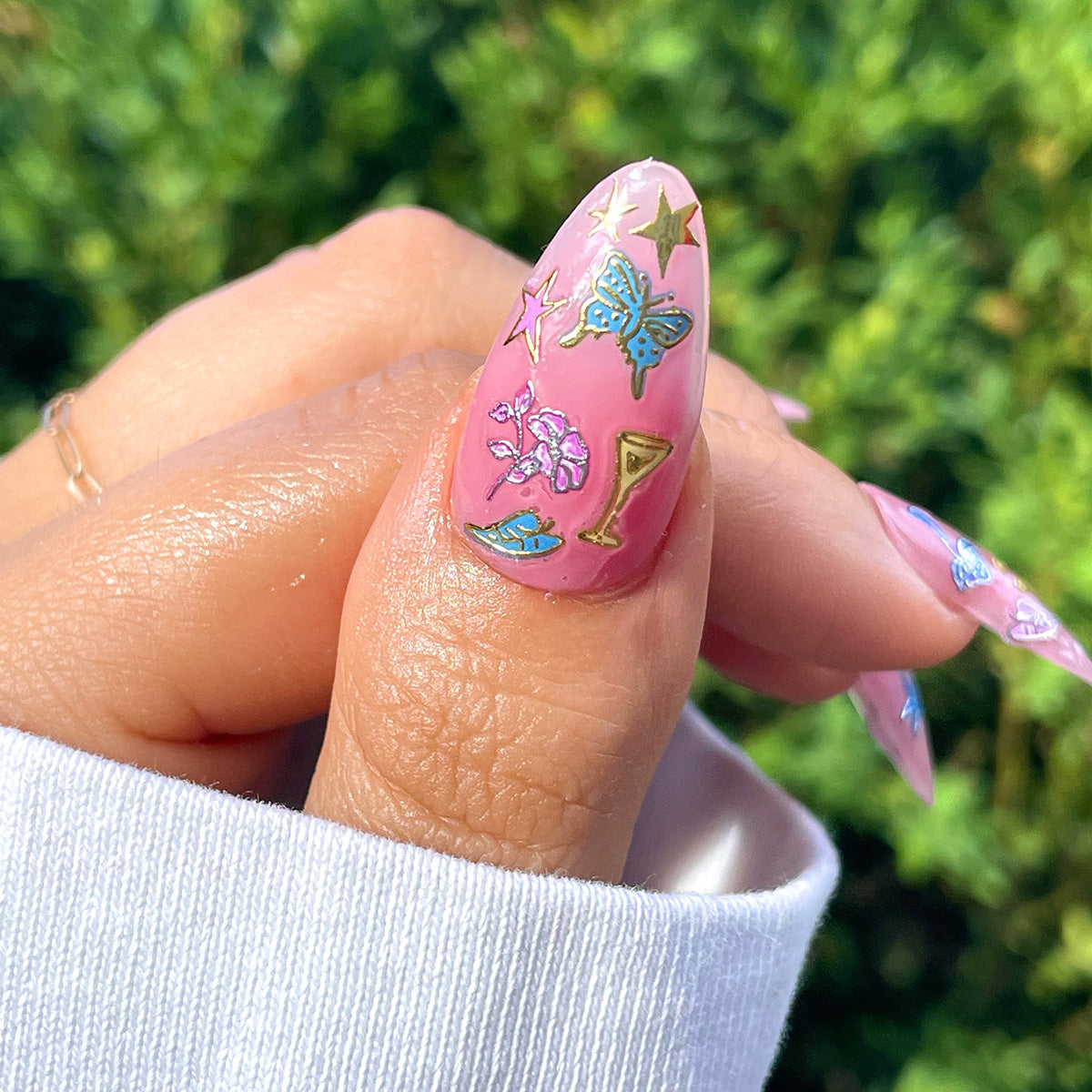 LE x Deco Beauty Iconic Nail Art Stickers - Waterproof DIY Nail Decals for Women, 50+ Unique Designs for Manicure & Pedicure | Perfect for Parties, Weddings, and Everyday Fashion