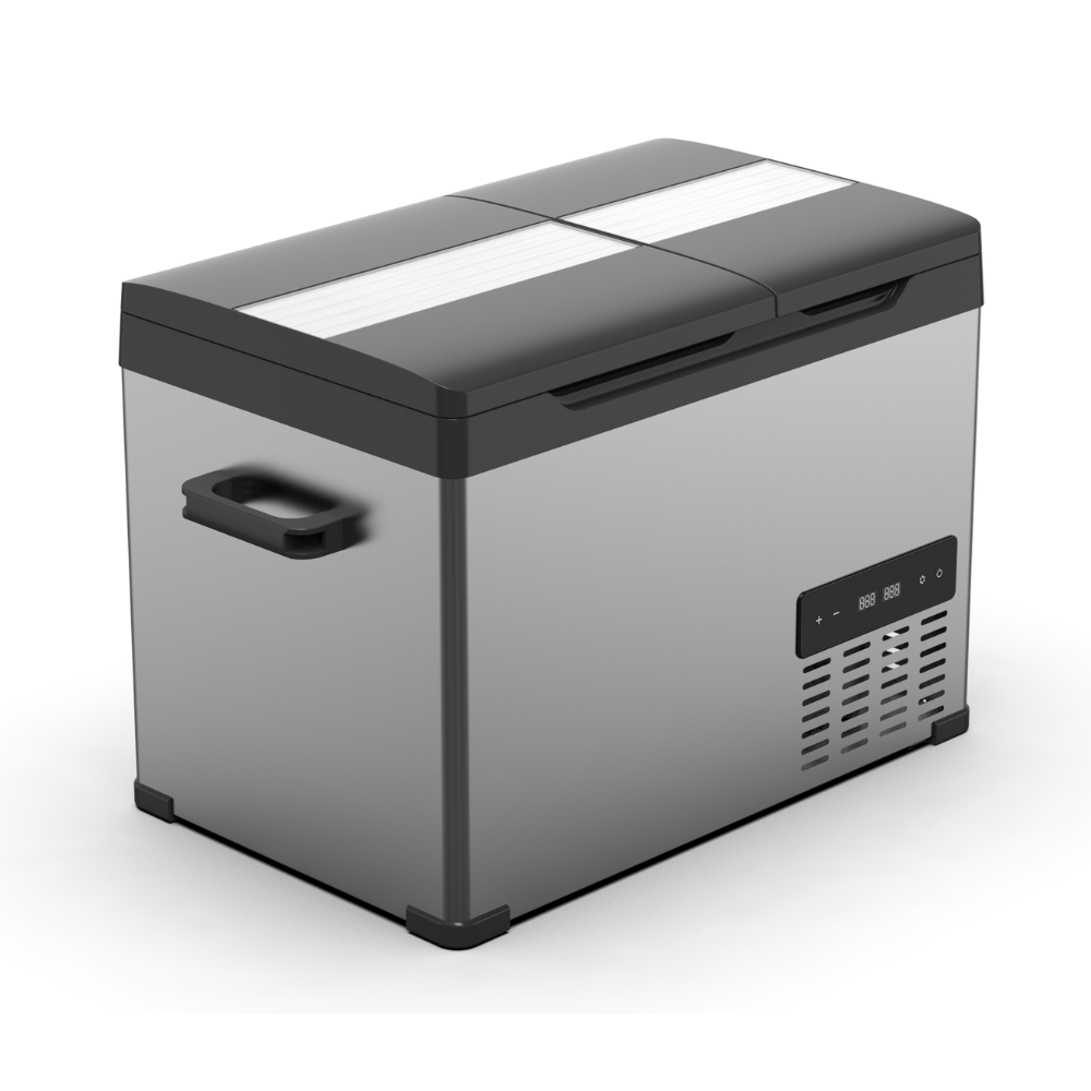 Alpicool CHS45 12V/24V Portable Car Refrigerator - 45L Dual Zone Camping Fridge Freezer for Road Trips, RV, Outdoor Adventures & Home Use