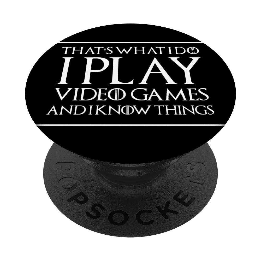 Funny Gaming Quote PopSockets PopGrip - Swappable Phone Grip for Gamers | Perfect Gift for Video Game Players | Use for Phones, Tablets & Gaming Controllers
