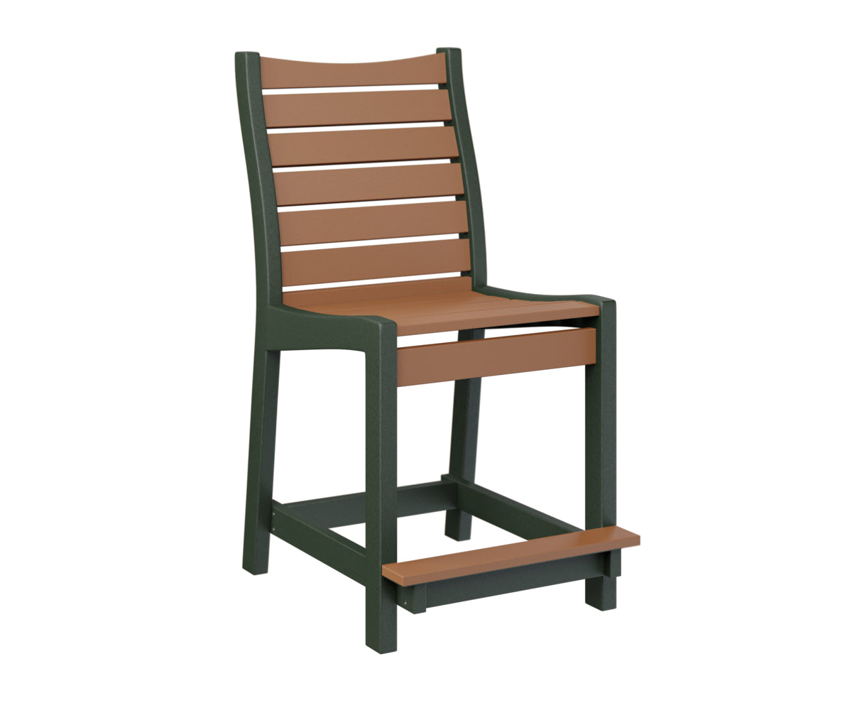Berlin Gardens Bristol Counter Chair - Stylish Bar Stool for Kitchen Island, Breakfast Nook & Outdoor Dining - Adjustable Height & Comfortable Seating