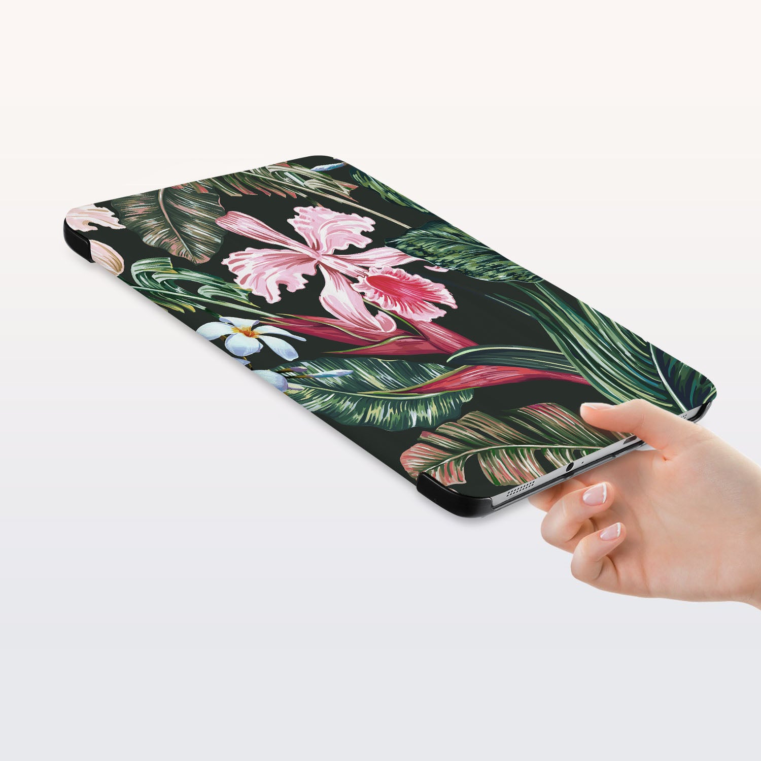Samsung Tablet Case with Floral Design - Slim Protective Cover for Samsung Galaxy Tab A/S6/S7/S8 - Perfect for Work, Travel & School